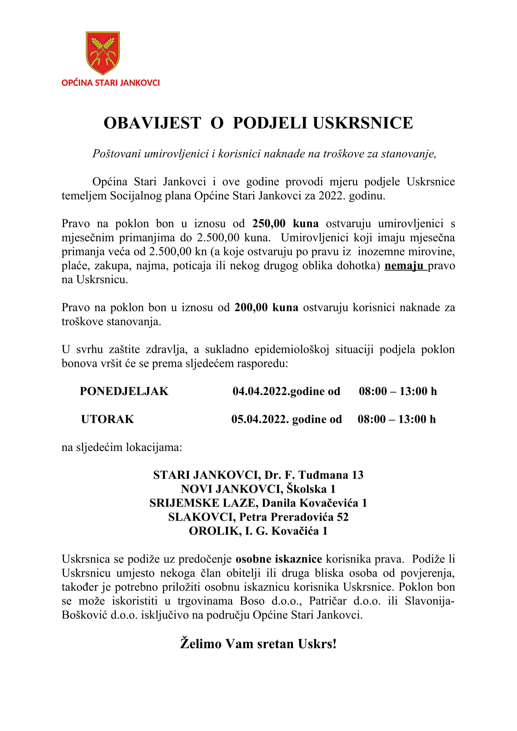78. Uskrsnice