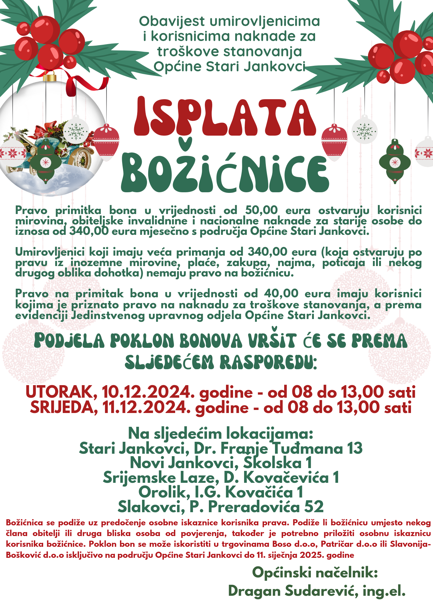 Obavijest Boinica